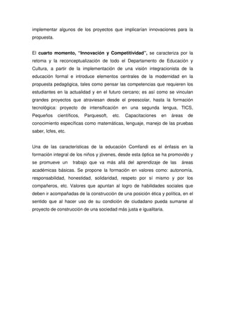 Propuesta Pedagogica De Comfandi