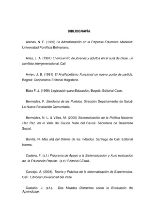 Propuesta Pedagogica De Comfandi