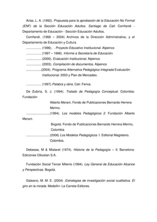 Propuesta Pedagogica De Comfandi
