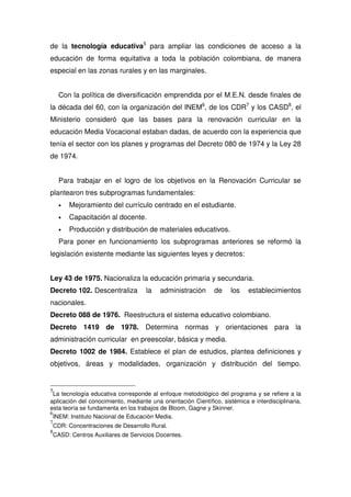 Propuesta Pedagogica De Comfandi