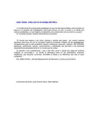 Propuesta Pedagogica De Comfandi