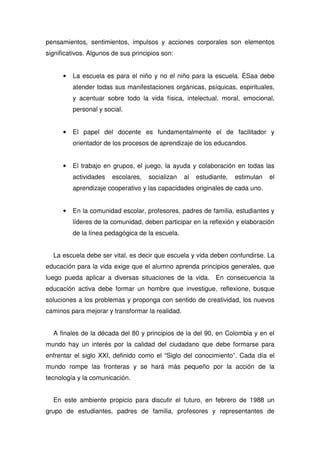 Propuesta Pedagogica De Comfandi