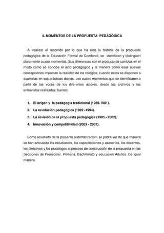 Propuesta Pedagogica De Comfandi