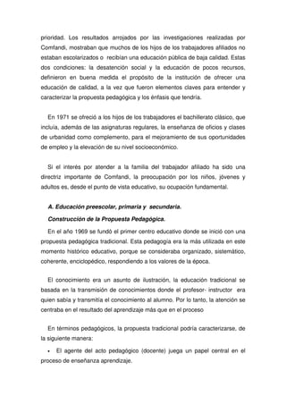 Propuesta Pedagogica De Comfandi