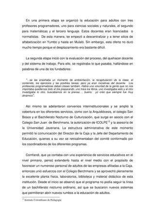 Propuesta Pedagogica De Comfandi