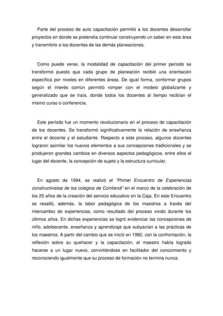 Propuesta Pedagogica De Comfandi