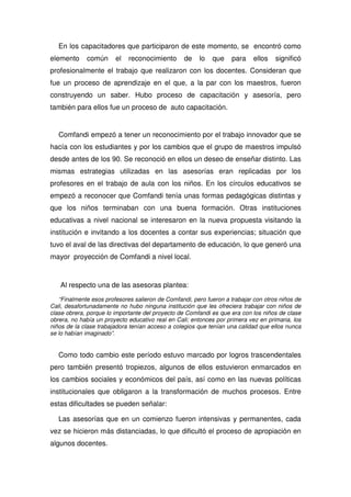 Propuesta Pedagogica De Comfandi