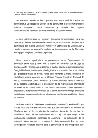 Propuesta Pedagogica De Comfandi