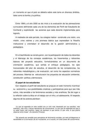 Propuesta Pedagogica De Comfandi