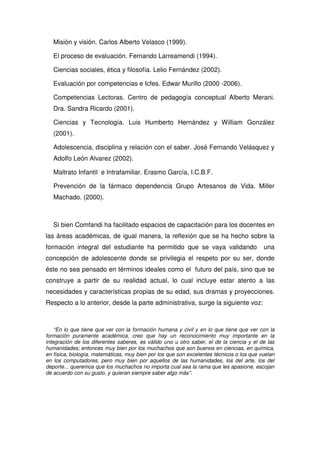 Propuesta Pedagogica De Comfandi