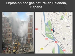 Explosión por gas natural en Palencia, España
