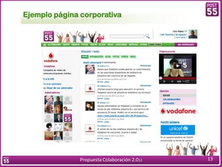 Ejemplo página corporativa




               Propuesta Colaboración 2.012   13
 