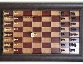 OBJETIVO
Favorecer los procesos de pensamiento a través de la incorporación de elemento creativos y de lógica matemática
mediante un juego de rol basado en el ajedrez.
 