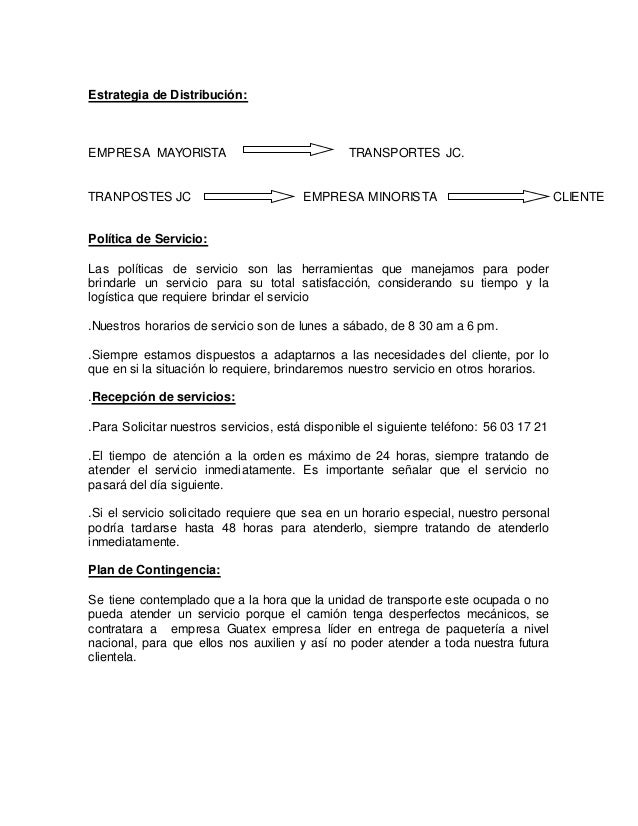 formato para propuesta de servicios