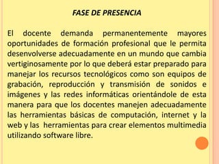 Ejecutar un  programa por 10 meses de capacitación docente en el uso de las TIC’s.METODOLOGIA.El proyecto de capacitación de deberá realizar bajo la modalidad e-lerning, para lo cual se debe utilizar la metodología PACIE en sus tres primeras fases.