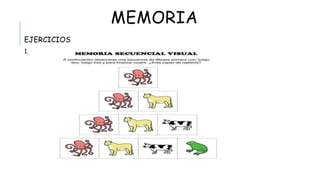 MEMORIA
 EJERCICIOS
1.
 