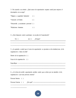 Propuesta de un plan de capacitación | DOCX