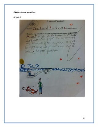 69
Evidencias de los niños
Anexo 4
 