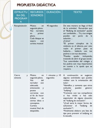 PROPUESTA DIDÁCTICA

 