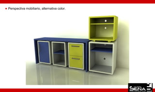 Perspectiva mobiliario, alternativa color.
 