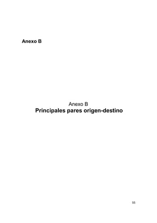 55
Anexo B
Anexo B
Principales pares origen-destino
 