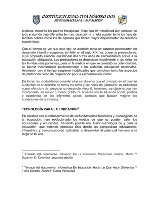 Propuesta Informatica Preescolar