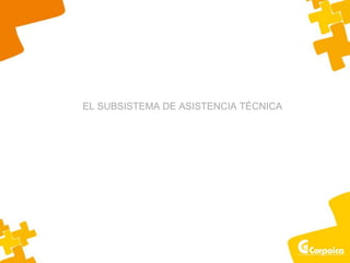 EL SUBSISTEMA DE ASISTENCIA TÉCNICA
 