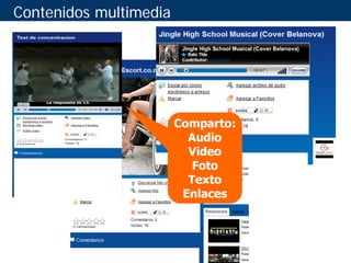 Contenidos multimedia
 