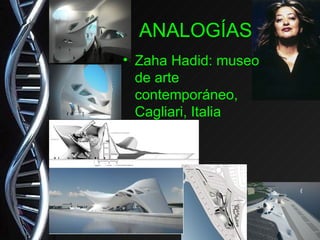 ANALOGÍAS Zaha Hadid: museo de arte contemporáneo, Cagliari, Italia 