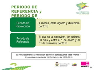 Propuesta y avances para la realización del 3er CNA