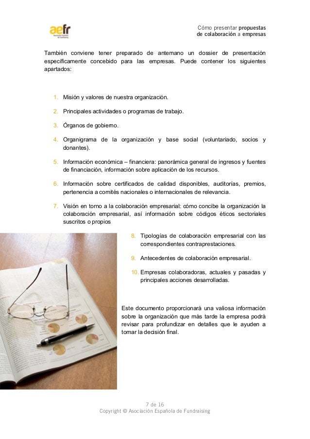 Propuestas colaboracion empresas