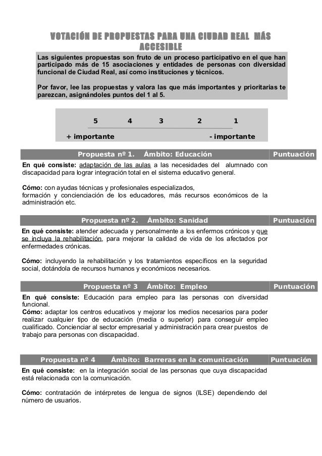 Propuestas Consulta Ciudadana