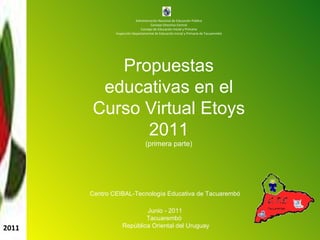 Administración Nacional de Educación Pública Consejo Directivo Central Consejo de Educación Inicial y Primaria Inspección ...