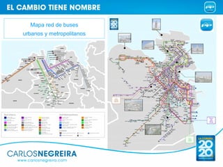 Mapa red de buses
urbanos y metropolitanos
 