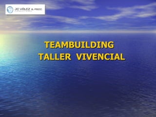 TEAMBUILDING TALLER  VIVENCIAL 