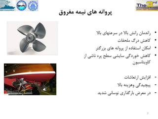 ‫هغزٍق‬ ِ‫ًیو‬ ‫ّای‬ ًِ‫پزٍا‬
•‫تاال‬ ‫سزعتْاي‬ ‫در‬ ‫تاال‬ ‫راًص‬ ‫راًذهاى‬
•‫هلحقات‬ ‫درگ‬ ‫کاّص‬
•‫تشرگتز‬ ‫ّاي‬ ًِ‫پزٍا‬ ‫اس‬ ُ‫استفاد‬ ‫اهکاى‬
•‫اس‬ ‫ًاضی‬ ُ‫پز‬ ‫سطح‬ ‫سایطی‬ ‫خَردگی‬ ‫کاّص‬
‫کاٍیتاسیَى‬
-‫ارتعاضات‬ ‫افشایص‬
-‫تاال‬ ٌِ‫ٍّشی‬ ‫پیچیذگی‬
-‫ضذیذ‬ ‫ًَساًی‬ ‫تارگذاري‬ ‫هعزض‬ ‫در‬
7
 