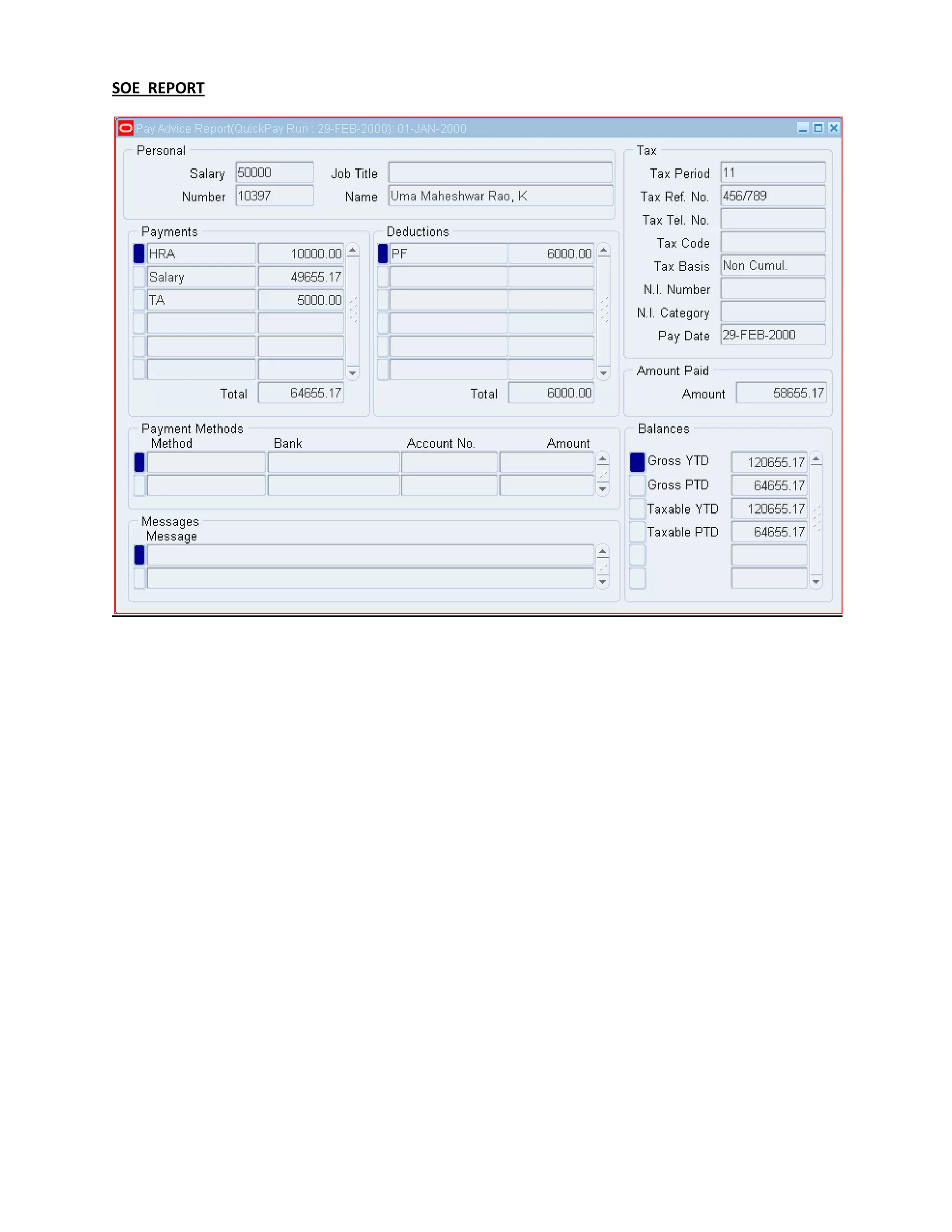 Oracle HRMS Proration | DOCX