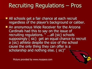 Pros And Cons Of Ncaa Regulations