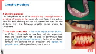 Prosthodontics, Post-Insertion Complications.pptx