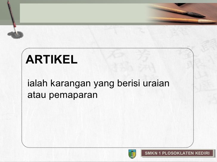 MATERI PELAJARAN BAHASA INDONESIA: PROSA