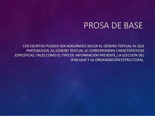 Prosa de base 3