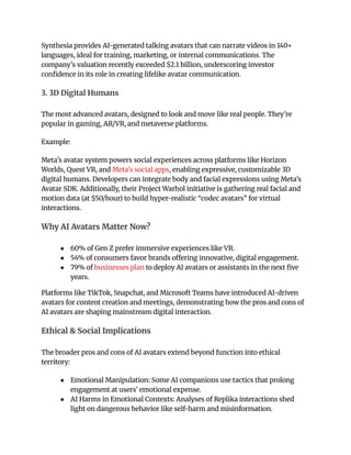 Pros and Cons of AI Avatars_ Impact, Risks, and Future in Digital ...