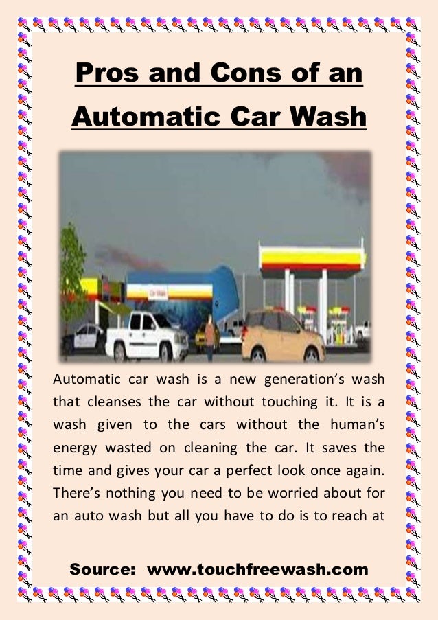 Pros and cons of an automatic car wash