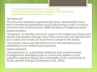 Pros and cons of community based natural resource management. | PPT