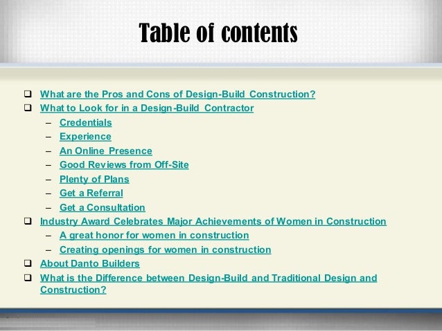 Pros And Cons Of Design Build Construction