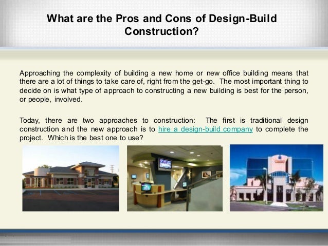 Pros And Cons Of Design Build Construction