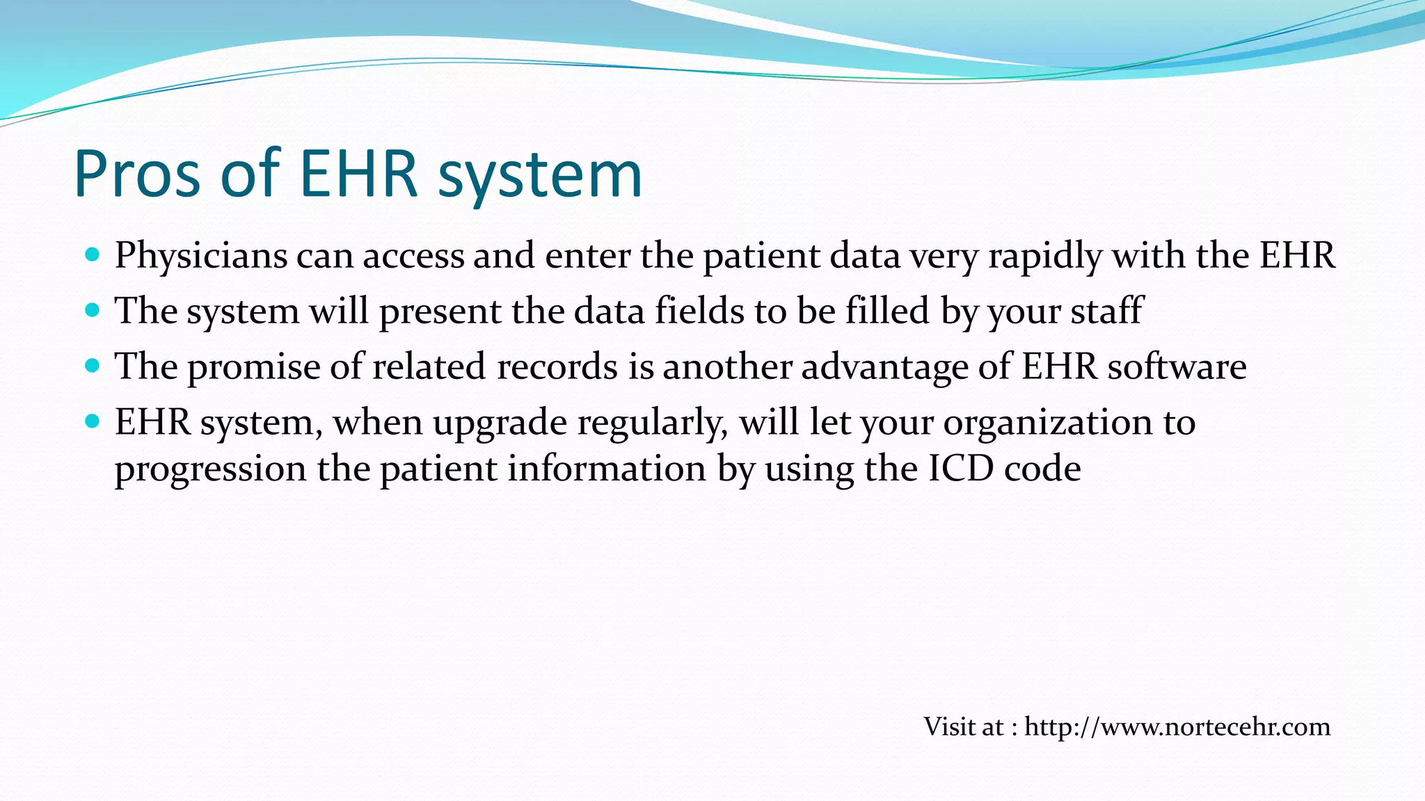 Pros and cons of ehr | PDF