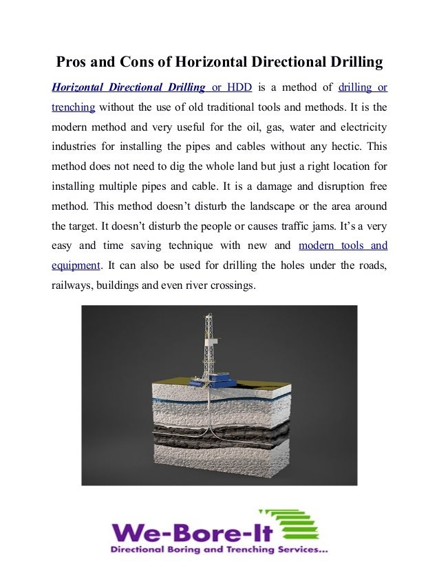 Strengths and Weaknesses of of horizontal drilling
