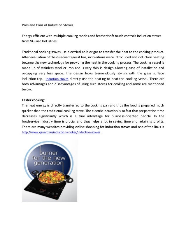 Pros And Cons Of Induction Stoves