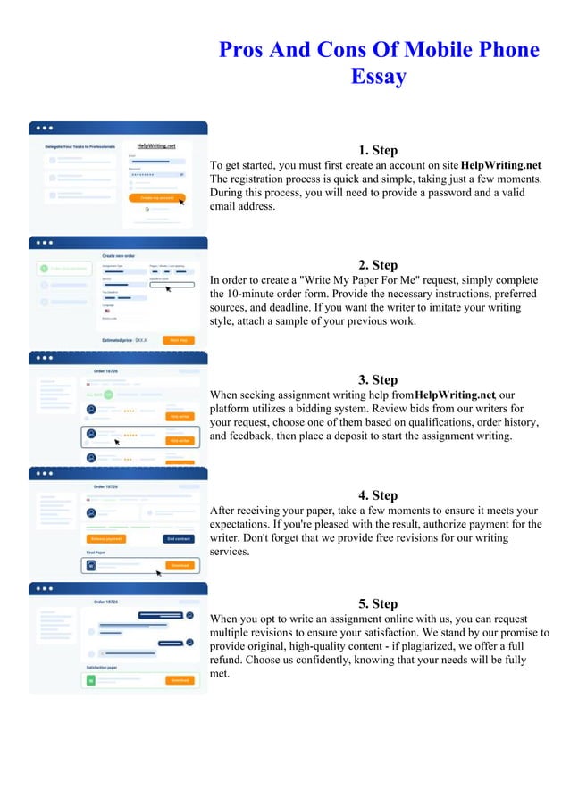 Pros And Cons Of Mobile Phone Essay PDF